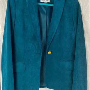 Calvin Klein faux suede blazer